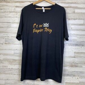 Canvas Bella-Canvas T-Shirt Black Sz XL 100% US Cotton Its an Empire Thing Crown